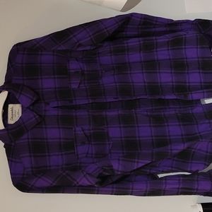 Purple and black flannel